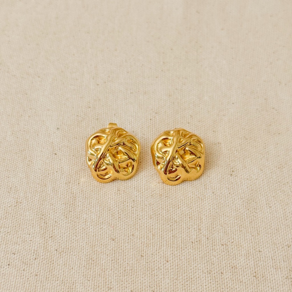18KGP MINIMALIST CIRCLE EARRINGS